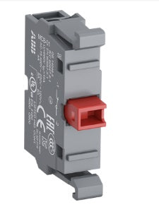 Bloque de Contacto 1 NC, para Boton Modular, Marca ABB, Modelo MCB-01, 1 Contacto Normalmente Cerrado