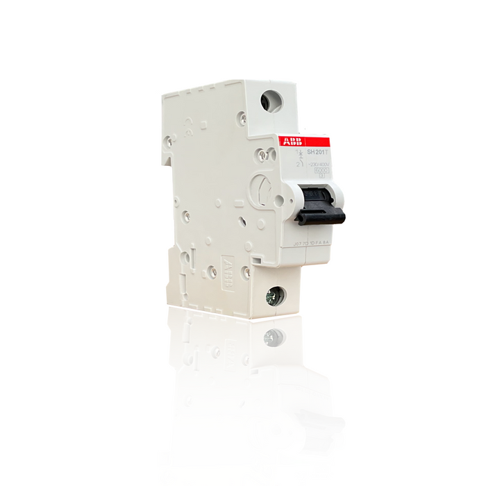 Interruptor Termomagnetico 1 Polo 25 A, 230-400 VAC, Modelo SH201T-C25, Montaje Riel DIN, Marca ABB
