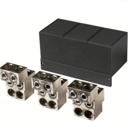 Juego de 6 Pzas de Terminales para 4 Cables de 250-500 Kcmil, Tipo Borne Externo, FC CU AI, Codigo 1SDA063114R1, Para Interruptor Trifasico Tmax T7, Marca ABB