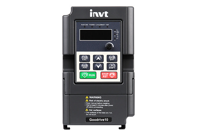 Variador de Frecuencia Marca INVT, Monofásico 3hp, GD10-2R2G-S2-B, 220 - 240 VAC, 10AMP