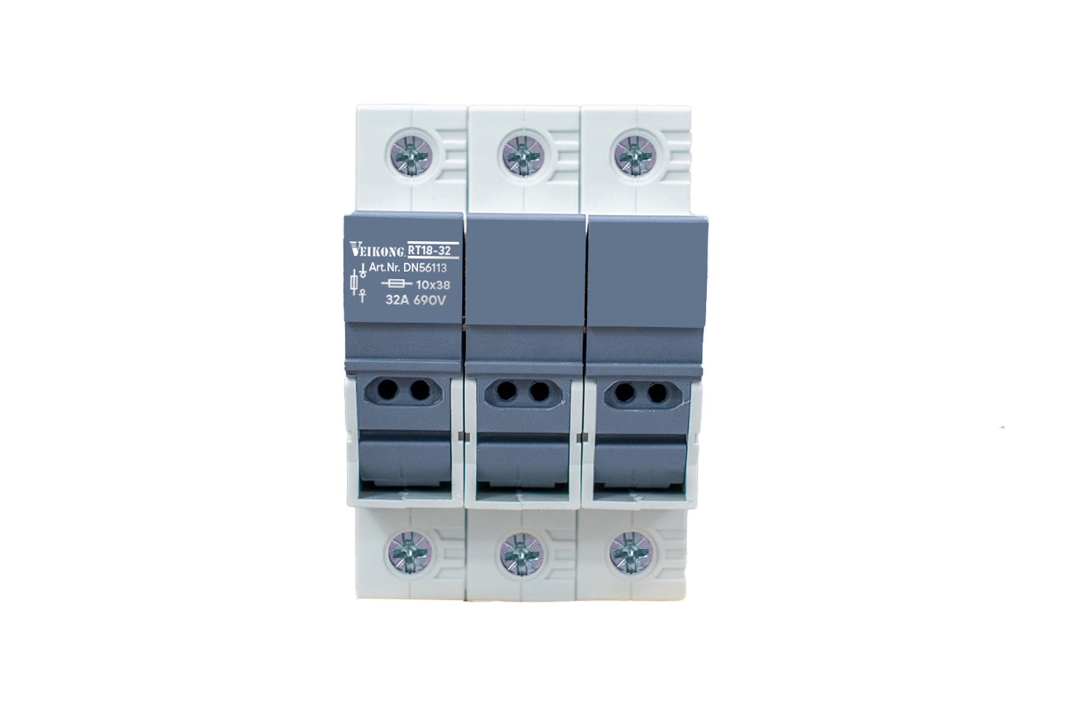 Porte-fusible Hager LS604 – 14x51, 3 Pôles + Neutre, 6 Modules, Pour Tableau électrique
