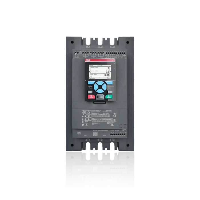 Arrancador Suave Trifásico Marca ABB, Tipo PSTX142-600-700, 75 HP 440 VAC - 40 HP 240 VAC , SERV. PESADO, CLASE 30, 104 AMP  / 100 HP 440 VAC - 50 HP 240 VAC SERV. NORMAL CLASE 10, 130 AMP  CODIGO: 1SFA898110R7000