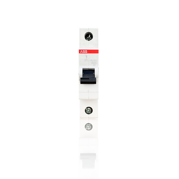 Interruptor Termomagnetico 1 Polo 6 A, 230-400 VAC, Modelo SH201T-C6, Montaje Riel DIN, Marca ABB
