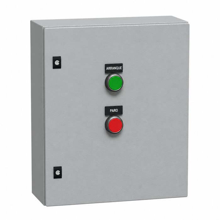 1 Variador De frecuencia VFD500-4R0GT2B Trifasico 5Hp 220VAC,10.6AMP Marca VEIKONG en Gabinete Metalico incluye(Estación Botonera START/STOP, Ventilación Forzada, Fusibles Ar,Llegada y salida a Clemas de Fuerza).